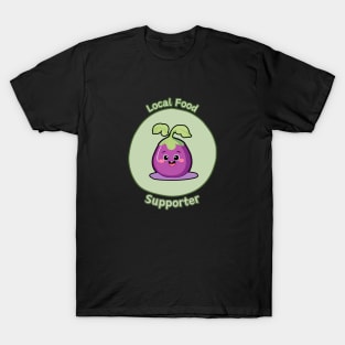 Local Food Supporter - Eggplant T-Shirt